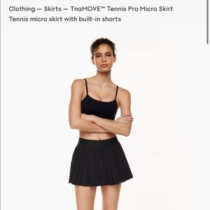 Aritzia Tennis Pro Micro Skirt- barely worn size L